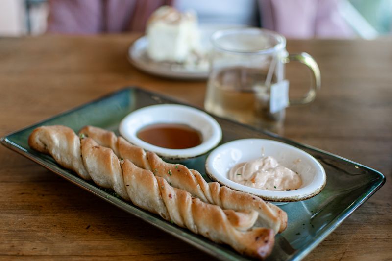 Loaded cheese breadsticks with herbs